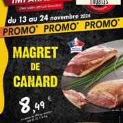 Promo Magret de canard - du 13 au 24 Novembre